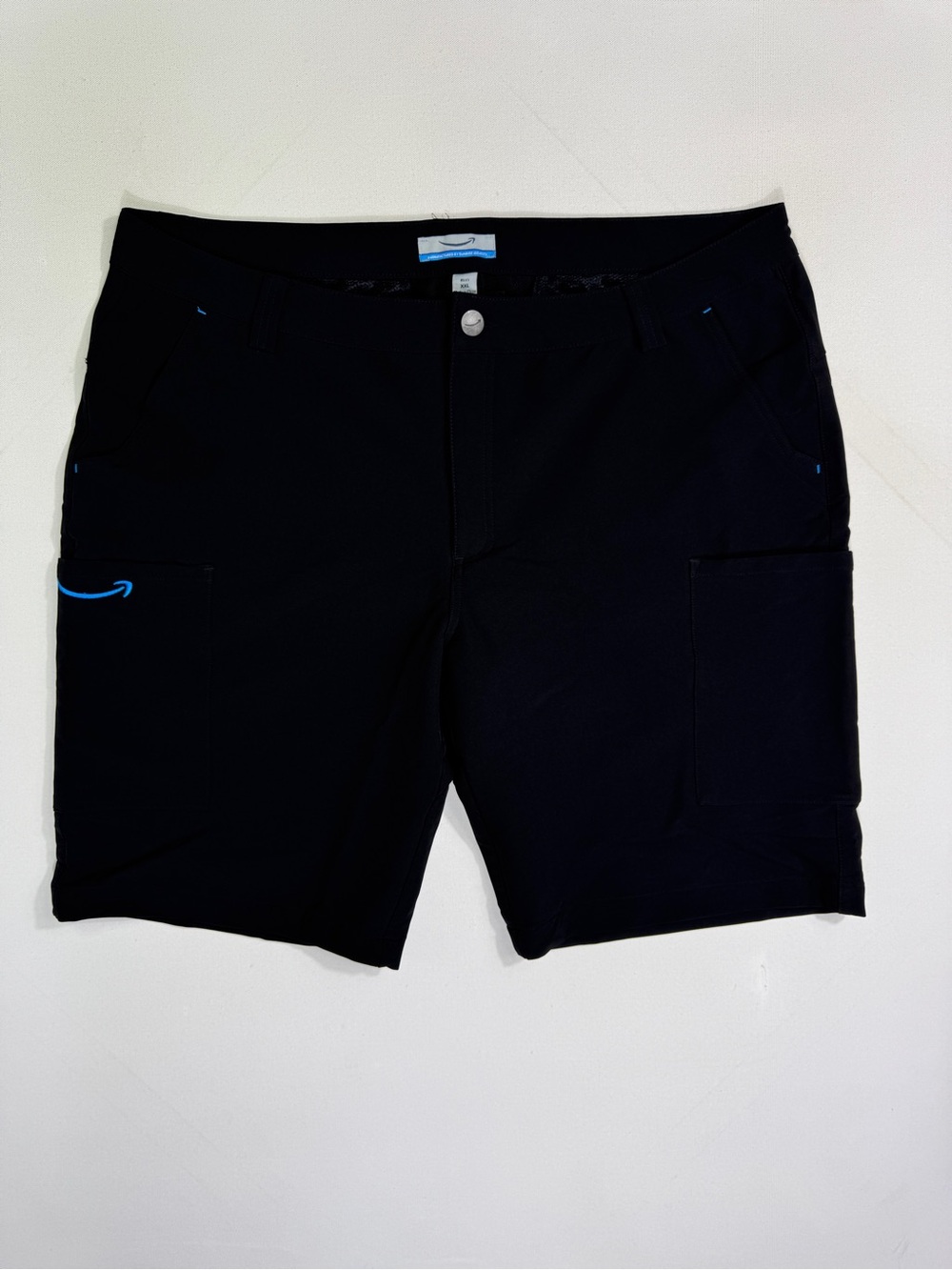 Amazon Uniform Employee Shorts LULY YANG‎ Men's  2XL Black Cargo Pocket Stretch